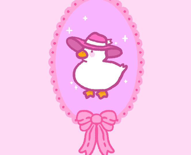 April duck wallpaper - cropped